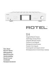 Rotel S14 Manual De Instrucciones