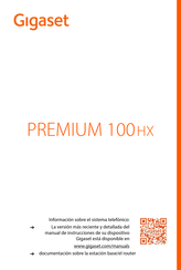 Gigaset PREMIUM 100 HX Manual Del Usuario