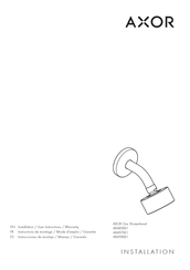 Axor One Showerhead 484971 Serie Instrucciones De Montaje / Manejo / Garantía