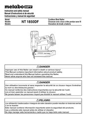 Metabo HPT NT 1850DF Instrucciones Y Manual De Seguridad