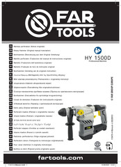 Far Tools HY 1500D Traduccion Del Manual De Instrucciones Originale