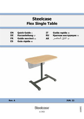 Steelcase Flex Single Table Guía Rápida