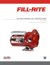 FILL-RITE Tuthill PORTABLE RD12 Manual De Instalación Y Operación