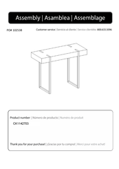 Southern Enterprises CK1142703 Instrucciones De Asamblea