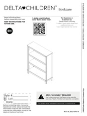 Delta Children Bookcase Instrucciones De Montaje