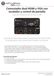 Panduit ATLONA AT-HD-SC-500 Guia De Instalacion