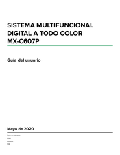 ENERGY STAR MX-C607P Guia Del Usuario