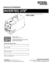 Lincoln Electric INVERTEC 276 Manual De Operador