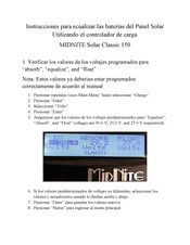 MidNite Solar Classic 150 Instrucciones