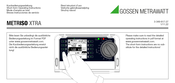 Gossen MetraWatt METRISO XTRA Instrucciones De Servicio