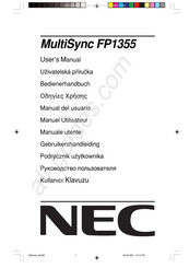 NEC MultiSync FP1355 Manual Del Usuario