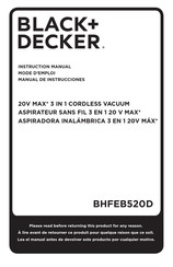 Black and Decker BHFEB520D Manual De Instrucciones