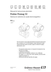 Endress+Hauser Proline Promag 50 Manual De Instrucciones