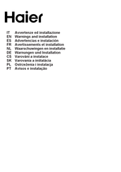 Haier HATSI120CBS6BVOC Instalación