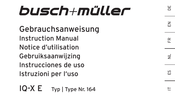 Busch+Müller IQ-X E Instrucciones De Uso