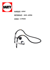 Sony MDR-AS50G Manual De Instrucciones