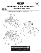 Little Tikes 3-in-1 Splash 'n Grow Water Table Instrucciones De Montaje