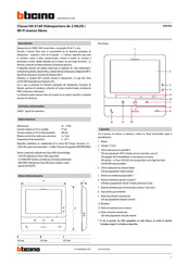 Bticino Classe100 X16E Manual De Instrucciones