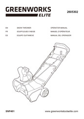 GreenWorks 2605302 Manual Del Operador