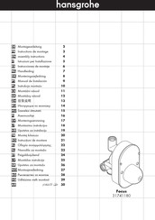 Hansgrohe Focus 31741180 Instrucciones De Montaje