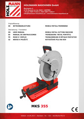 HOLZMANN MASCHINEN MKS 355 Manual De Instrucciones