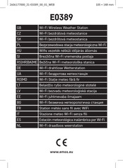 Emos E0389 Manual De Instrucciones