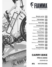 Fiamma CARRY-BIKE PRO E-BIKE Instruciones De Montaje Y Uso