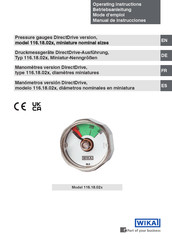 WIKA 116.18.02 Serie Manual De Instrucciones