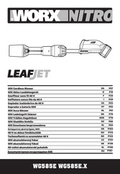 Worx Nitro LEAFJET WG585E Manual Original