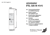 Endress+Hauser Nivotester FTL325N-1 Manual De Instrucciones