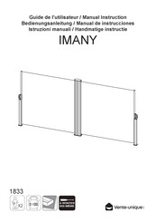 VENTE-UNIQUE IMANY 1833 Manual De Instrucciones