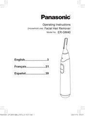 Panasonic ER-GM40 Manual De Instrucciones