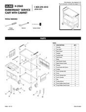 Uline RUBBERMAID H-2060 Manual De Instrucciones