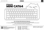 Epomaker MINI CAT64 Guia De Inicio Rapido