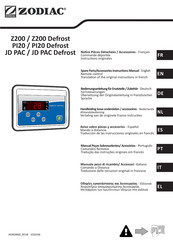 Zodiac JD PAC Defrost Manual De Instrucciones