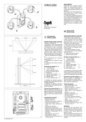 Bpt HAVC/200 Instrucciones Para La Instalación