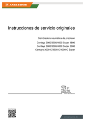 Amazone Centaya 4000 Super 1600 Instrucciones De Servicio Originales