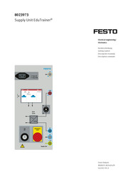 Festo Didactic EduTrainer 8023973 Manual Del Usuario