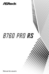 ASROCK B760 PRO RS Manual De Usuario