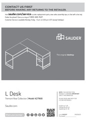 Sauder Tremont Row 427968 Manual De Instrucciones