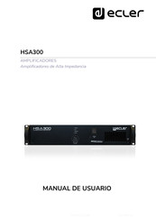 Ecler HSA300 Manual De Usuario