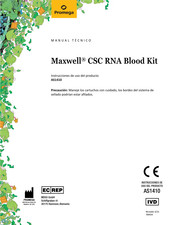 Promega Maxwell CSC RNA Blood Kit Manual Tecnico