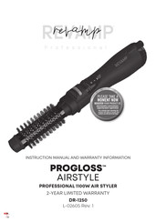 REVAMP Professional PROGLOSS AIRSTYLE Manual De Instrucciones E Información Sobre La Garantia