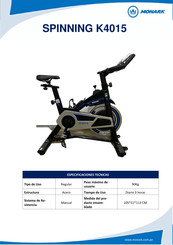 Monark SPINNING K4015 Manual De Instrucciones