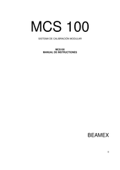 BEAMEX MCS 100 Manual De Instrucciones