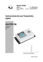 sauter DB 1-4 Instrucciones De Uso