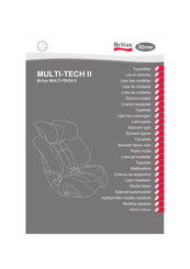 BRITAX RÖMER MULTI-TECH II Manual Del Usuario