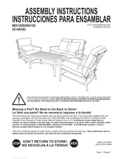 Mainstays S-4A28 Instrucciones De Ensamblaje