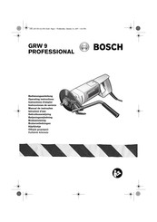 Bosch GRW 9 Professional Instrucciones De Servicio