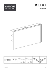 MAISONS DU MONDE KETUT 219742 Instrucciones De Montaje